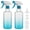 Blue, variant on Spray Bottles 16.9oz/500ml Plastic Spray Bottle for Hair Mist/Stream Empty Spray Bottle Heavy Duty Refillable Containers for Cleaning Solutions, Plants Gradient 2 Pack (Blue)