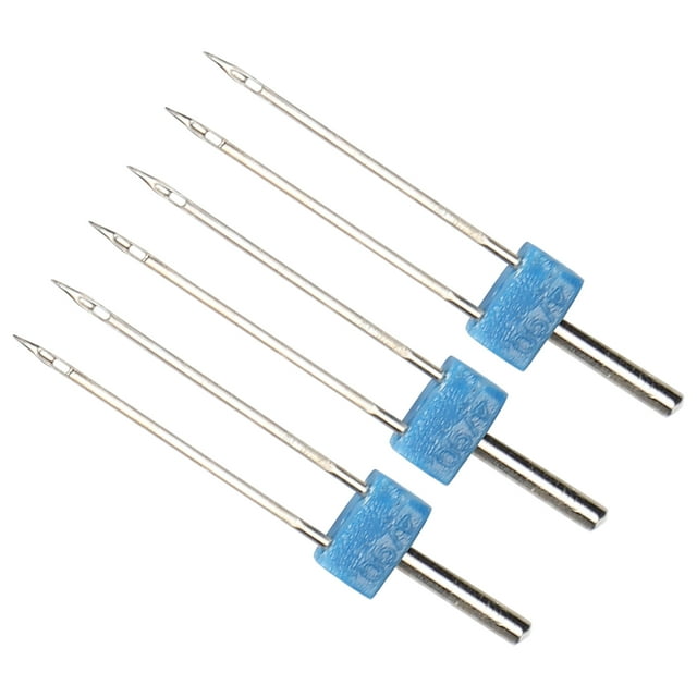 Sewing Machine Needle, Double Pins Sewing Machine Stitches 3Pcs Stainless Steel For Sewing Machines 2mm-3Pcs/Bag,3mm-3Pcs/Bag,4mm-3Pcs/Bag