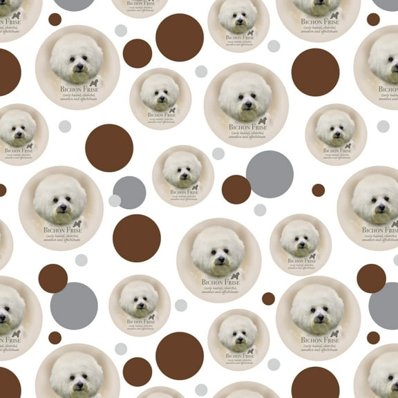 Bichon Frise Dog Breed Premium Gift Wrap Wrapping Paper Roll