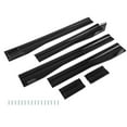 thumbnail image 4 of Lower Side Bottom Line Extensions, Easy Installation Lightweight Car Side Skirts Glossy Black Impact Resistance  For Car, 4 of 8