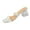 Silver, variant on Silver Ladies Heels Chunky Heel Lightweight Comfortable Footwear Ideal For Daily Walking And Casual Outdoor Activities All Seasons Size 42