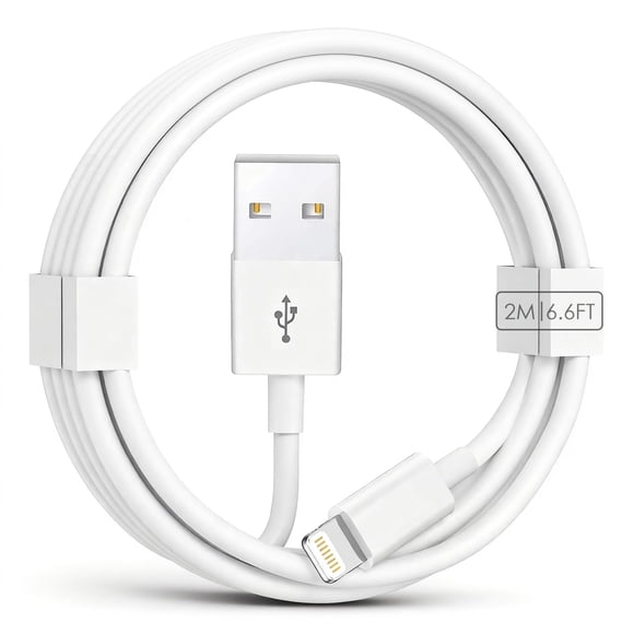 Cable Lightning a USB iKeloah de 2 m certificado MFi, blanco