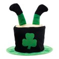 thumbnail image 2 of Fiudx Sombrero de Fiesta Irlandés, Diseño de Tela Cómodo, Color Verde Vibrante, Material Resistente y Reutilizable, Accesorio para Celebrar El Día de San Patricio, Talla Única., 2 of 6