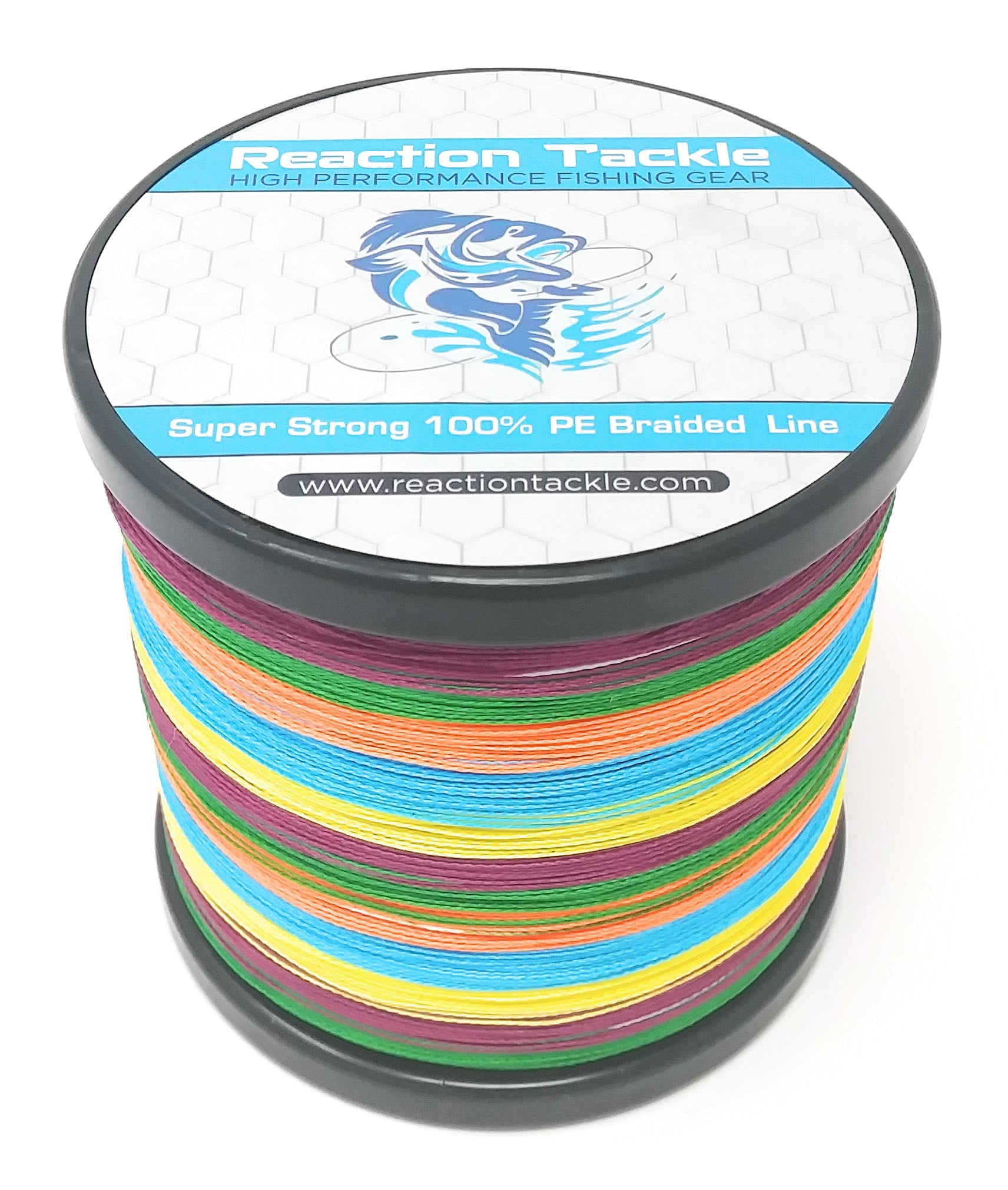 Reaction Tackle Braided Fishing Line MultiColor