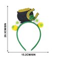 thumbnail image 2 of LSLJS Headband-Patrick's Day Green Shamrock Clover Hats Headbands Leprechaun Headpieces Headbands for Women Festival, 2 of 5
