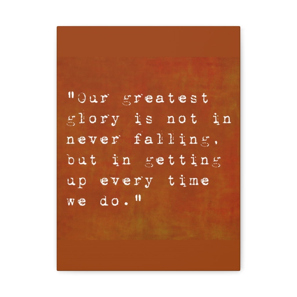 Inspirational Wall Art Getting Up Every Time Motivation Wall Decor for
