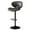 Black, variant on Fijinhom Modern Ergonomic Adjustable Bar Stools with PU Leather and Large Base Set of 2