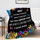 thumbnail image 2 of LHSHID Bible Verse Blanket Flannel Soft and Comfortable Anti static Bed Sofa Blanket 50x60in, 2 of 6