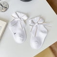 thumbnail image 2 of Baby Girls Socks Frilly Ankle Socks Toddler Dress Socks with Bows, 2 of 3
