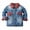 Blue, variant on Zwiiyzr 1-7Y Boys and Girls Denim Jacketkids Toddler Shirt Checkered Stitching Long Sleeve Jacket Baby Fall Shirt Coat Outwear Blue