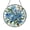 Acrylic 3.5 Inch, variant on Blue Floral Garden Stained Glass Suncatcher, Delicate Blossom Window Hanging Art, Botanical Decorative Panel for Cottage Style Home Decor
