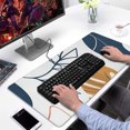 thumbnail image 2 of Long Mouse Pads for Desk,Orange Boho Abstract and Plant Pattern Desk Mats on Top Of Desks, Desk Mouse Pad Extra Large with 3mm Non-Slip Base and Stitched Edge for Gaming,Office,Work,Home 31.5"x15.7", 2 of 6