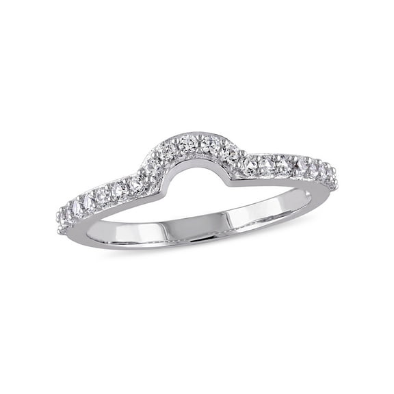 Everly Women's Sapphire 10k White Gold Wedding Ring