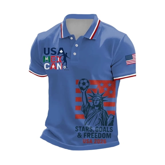 2026 Mexico Soccer Mens Polo Shirts Short Sleeve Casual Collared Pullover Summer Tops Soccer Shirt for Men Indoor Outdoor Activities Daily Wear
