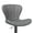 Gray, variant on Hawsaiy Modern Swivel Bar Stools Set of 2, Faux Leather Upholstered Counter Height Bar Chairs, Waterproof Barstools for Kitchen Island & Home Bar,Black