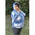 thumbnail image 7 of CASSIE LIZ Plus Size Womens Hoodies Long Sleeve Tie Dye Oversized Sweatshirts Casual Loose Blue Hoodies Drawstring Pullover Fall and Winter Tops 3XL 22W 24W, 7 of 7
