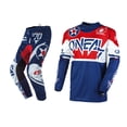 thumbnail image 1 of Oneal Element Warhawk Red/White/Blue Motocross Dirt bike Offroad MX Jersey Pants Combo Package Riding Gear Set Jersey, 1 of 6