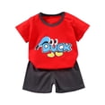 thumbnail image 6 of Bovxnpu Toddler Boys Summer Clothing Sets Kids Graphic T Shirt Shorts Short Sleeve Outfit Set, 6 of 6