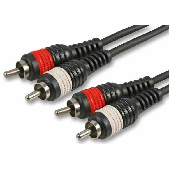 PULSE - 2x Phono (RCA) Male to 2x Male Lead, 6m Black