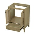 thumbnail image 3 of Bathroom Vanity, Freestanding Cabinet Without Sink, Rattan Cabinet with Large Drawer and Soft-Close Doors, Made of Solid Frame and MDF Board (Natural), 3 of 9