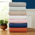 thumbnail image 4 of 100% Cotton Waffle Weave Bed Blanket | Soft, Breathable, and Lightweight Blanket for All-Season | Perfect for Layering | Brielle Collection (King, Light G, 4 of 8