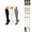 A-Black,White,gray82, variant on WMNTST Women's Socks Knee-High Ribbed Spring And Winter Solid Color Socks 3 Pairs Thin Classic Holiday Hosiery