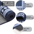 thumbnail image 4 of HIWEAVER Navy 10' x 13' Area Rug for Living Room Washable Modern Geometric Bordered Non Slip Non Shedding Neutral Indoor Decor Carpet, 4 of 6