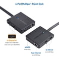 thumbnail image 2 of Cable de acoplamiento USB C Matters para monitor doble con DisplayPort 4K, 2 of 7