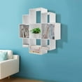 thumbnail image 2 of Wall Mounted Book Shelf ,Modern 3-Tier Floating Shelf Bookcase with 9 Compartments Wall Storage Shelves Floating Cube Shelves for Living Room Decoration Decor, 2 of 7