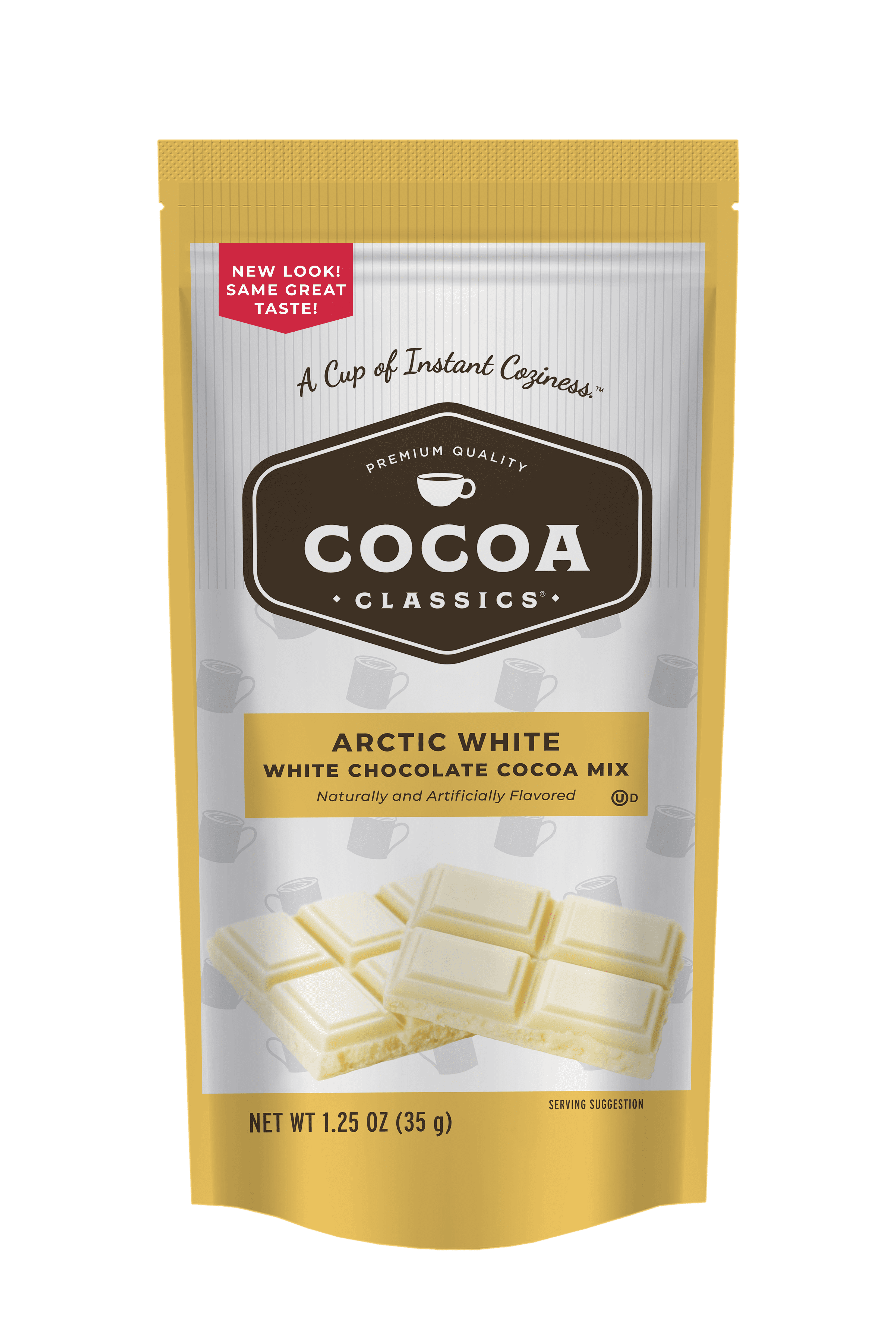 coco Cocoa Classics Arctic White Cocoa Mix, Hot Chocolate, Made with