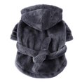 thumbnail image 4 of Ame Pet Hooded Pajama Thickened Luxury Soft Cotton Bathrobe Quick Drying And Super Absorbent Dog Bath Towel Soft Pet Nightwear for Puppy Dogs Cats S-XL, 4 of 8