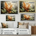 thumbnail image 4 of Designart "Reflecting Amber Hues in Ferns" Floral Floater Framed Canvas Print, 4 of 7