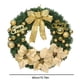 thumbnail image 2 of Navidad Corona De Puerta Delantera Con Nudo De Lazo Decoraciones Navideñas Para Fiestas Navideñas Methold HA043618-02, 2 of 6