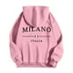 thumbnail image 4 of MHFRRA Sudadera con Capucha y Estampado de Letras para Uso Informal Jersey Elegante y Cómodo para Uso Diario Ideal para Actividades Al Aire Libre y Relajación Rosa, 4 of 5