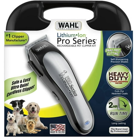 Wahl Lithium Ion Pro Series Rechargeable Pet Clipper Kit - Walmart.com