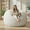 White, variant on LinkRomat 4FT Bean Bag Chair (Cover only, No Filler), Stuffed Animal Storage Bean Bag Soft Faux RH Fur Beanbag Sofa Cover,Washable Lazy Sofa Bed Cover(Grey)