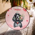 thumbnail image 3 of Happy Valentine's Day Cocker Spaniel holding flowers Stained Glass Suncatcher Cockers Dog Lover Gifts Window Hanging Sign Decor - 3005, 3 of 5