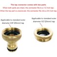 thumbnail image 4 of Nrdde 2-pack Garden Hose Tap Connector - Brass Female Threaded, 4 of 5