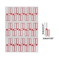 thumbnail image 2 of Unique Bargains P-Type Handwritten New Model Gift Stickers 3.31"x1.02" 6 Pcs Red, 2 of 5