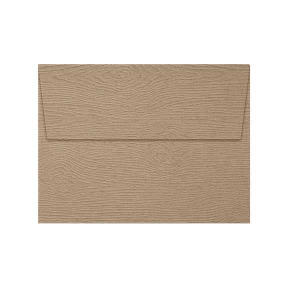 LUXPaper A7 Invitation Envelopes, 5 1/4 x 7 1/4, Oak Woodgrain, 250/Pack