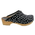 thumbnail image 3 of BJORK Maja Open Back Wood Leather Clogs (Black Polka Dots - EU41), 3 of 9