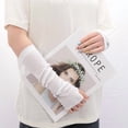 thumbnail image 4 of New Ice Silk Sleeve Sunscreen Cuff Arm Sleeves Uv Sun Protect Anti-Slip Summer Men Women Black White Gloves Outdoor Riding Glove, 4 of 9