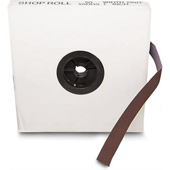 Benchmark Abrasives Aluminum Oxide 1" x 150' Shop Roll, Abrasive Sanding Roll with Double Resin Bond Technology for Polishing Finishing Metal Sanding Automotive Plumbing (150 Grit)