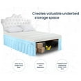 thumbnail image 3 of SGI Bedding 12 Inch Wrap Around Bedskirt | Microfiber Wrap Around Bed Skirt | Fade-Resistant, Wrinkle-free, Anti-static, Decorative, Extra Storage Space, Clutter-Free | Family King, Light Blue, 3 of 8