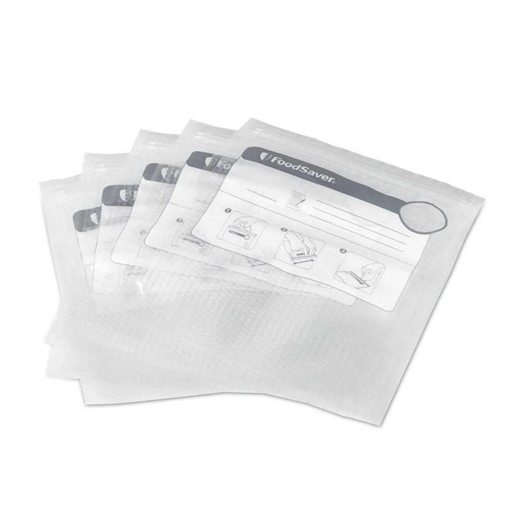 FoodSaver FreshSaver 1Quart Vacuum Zipper Bags (18 Count) Walmart