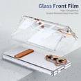 thumbnail image 5 of ELEHOLD for Samsung Z Fold 6 Case, Wireless Charging Ice Touch  Adjustable Kickstand Slim Shockproof Drop Protective Cover with Screen Protector for Samsung Z Fold 6 ,Orange, 5 of 9