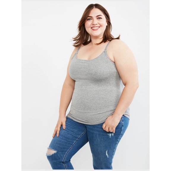 Motherhood Maternity Plus Size Clip Down Nursing Cami