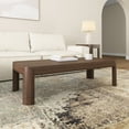 thumbnail image 5 of Plank+Beam Solid Wood 54" Modern Rectangular Coffee Table, Coffee Table for Living Room, Walnut, 5 of 8