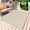 Light Beige Light Brown, variant on Beige Damask Outdoor Rug 4x6 Ft - Reversible Patio Rug Outdoor Camping Rugs, Vintage Country Scroll Floral Patterned Washable Indoor Outdoor Area Rugs, Non-Slip Outdoor Carpet Runner for Deck/Porch