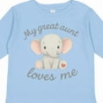 thumbnail image 4 of Inktastic My Great Aunt Loves Me Elephant Boys or Girls Long Sleeve Toddler T-Shirt, 4 of 5